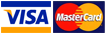 We accept payments using Visa and MasterCard credit cards.
